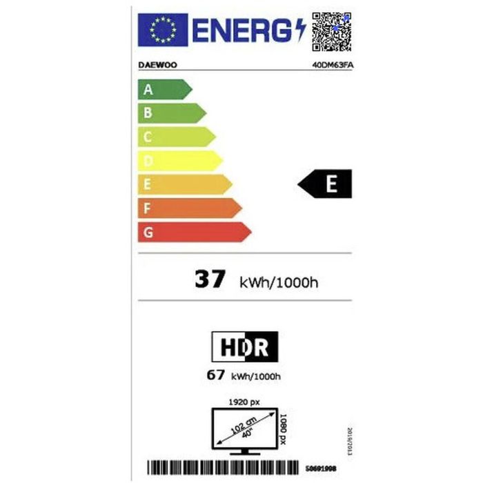 Smart TV Daewoo 40DM63FA Full HD 40" LED 1 Smart TV Daewoo 40DM63FA Full HD 40" LED 1