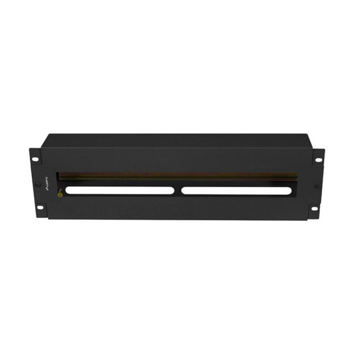 Lanberg AK-VDP103-B Panel de gestión de cables de 3U para rack de 19 pulgadas, accesorio de bastidor de acero negro 1