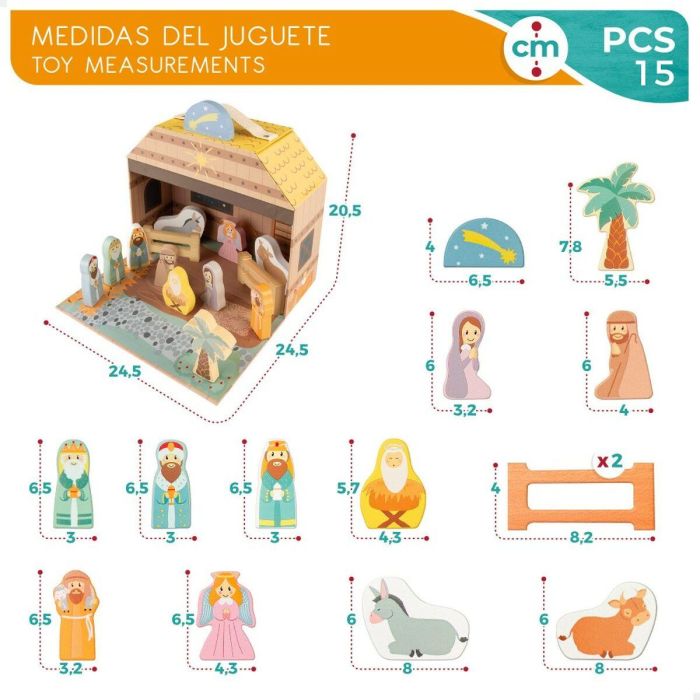 Belén de Navidad Woomax 15 Piezas 24,5 x 20,5 x 24,5 cm (6 Unidades) 1 Belén de Navidad Woomax 15 Piezas 24,5 x 20,5 x 24,5 cm (6 Unidades) 1