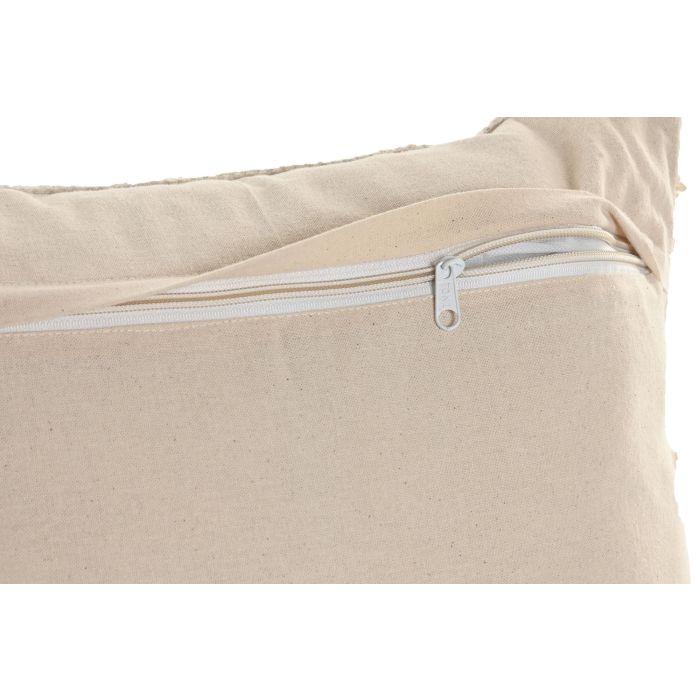 Cojin Boho DKD Home Decor Crudo 45 x 45 cm (2 Unidades) 2