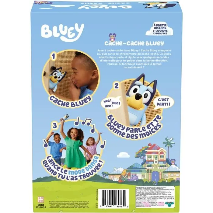 Bluey BLU0630996915752 Escondite Juegos Interactivos 1 Figura Electrónica Azul A Partir de 3 Años 2