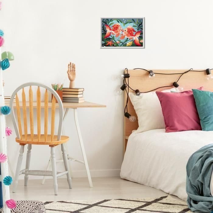 Ravensburger 25853 Kit de pintura por números CreArt Kids para niños: Diseño 'Besos de pez' de 31 x 21 cm 3 Ravensburger 25853 Kit de pintura por números CreArt Kids para niños: Diseño 'Besos de pez' de 31 x 21 cm 3