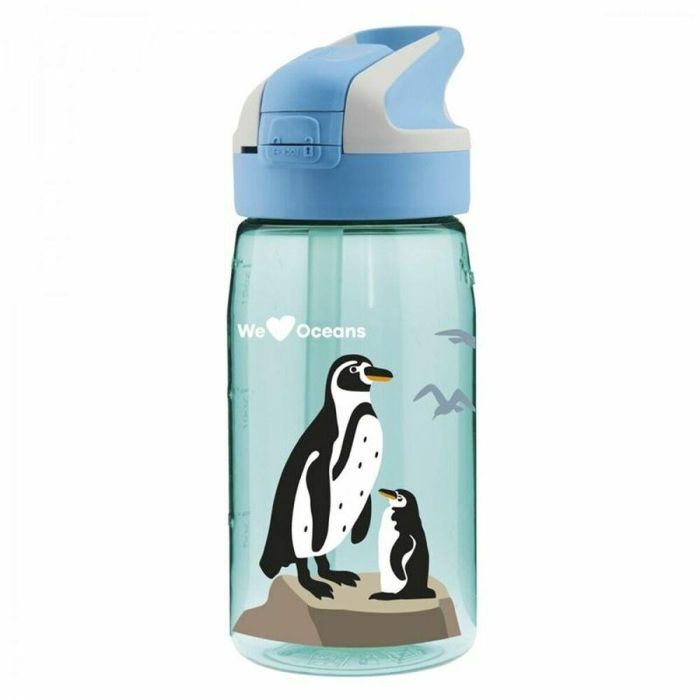 Botella de Agua Laken Summit Penguin Azul Aguamarina (0,45 L) Botella de Agua Laken Summit Penguin Azul Aguamarina (0,45 L)