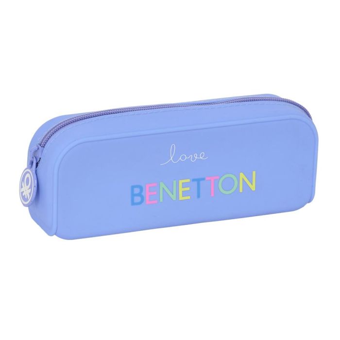 Bolso Escolar Portatodo Safta Silicona Benetton Lila 75x185x55 mm Bolso Escolar Portatodo Safta Silicona Benetton Lila 75x185x55 mm