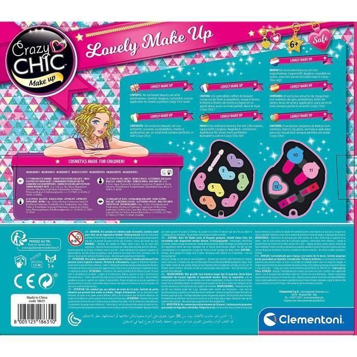 Clementoni 18642 Paleta de Maquillaje Sirene Crazy Chic 2