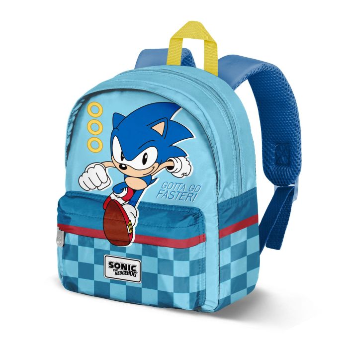 Mochila Preescolar Joy Faster Sonic The Hedgehog - SEGA Azul