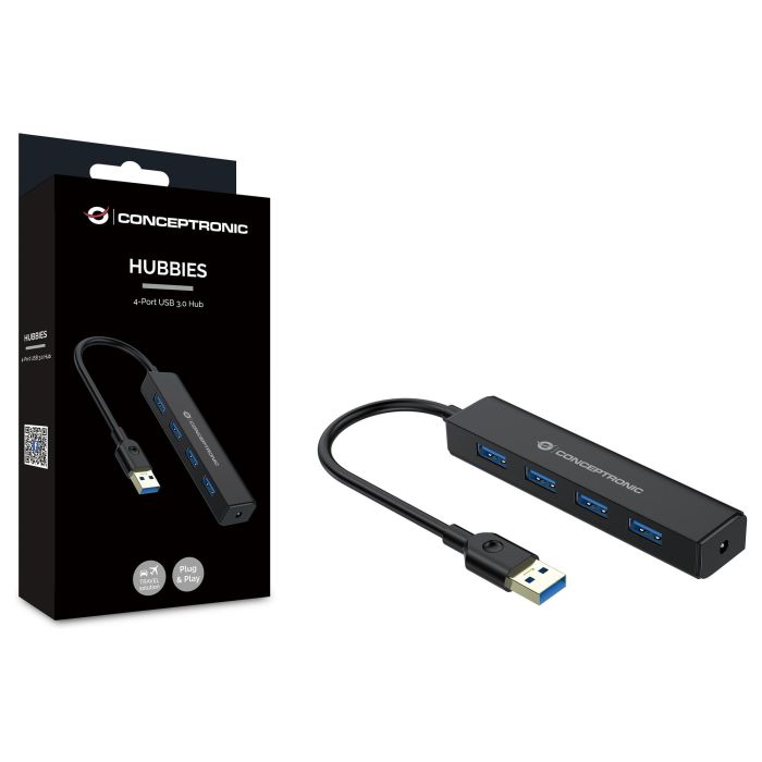 Conceptronic Hub USB 3.0 4 Puertos Mini Hub Pocket Conceptronic Hub USB 3.0 4 Puertos Mini Hub Pocket