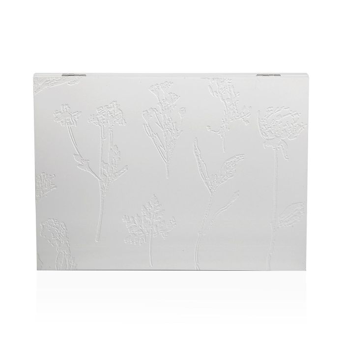 Cubrecontador Blanco Con Flores Impresas Versa 4X33CM (2 Unidades) Cubrecontador Blanco Con Flores Impresas Versa 4X33CM (2 Unidades)