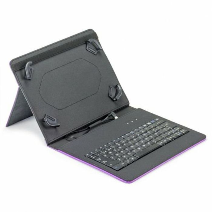 Teclado Bluetooth con Soporte para Tablet Maillon Technologique Púrpura Qwerty Español 1