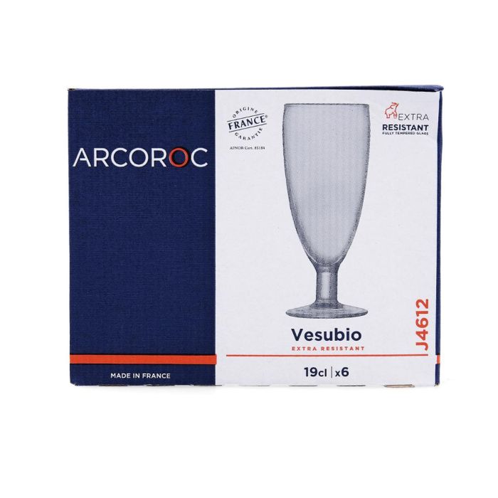 Arcoroc Copas Zumo Vidrio Templado Vesubio 19 cL Caja 6 Unidades 3
