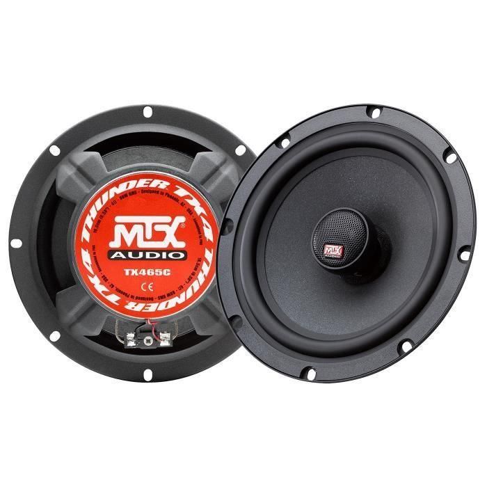 Altavoces coaxiales de 2 vías MTX TX465C - 16.5 cm - 80W Altavoces coaxiales de 2 vías MTX TX465C - 16.5 cm - 80W