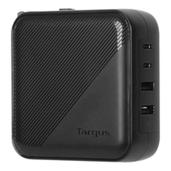 Targus APA109GL Cargador de Pared Universal 100W Power Delivery 2xUSB-C 2xUSB-A Carga Rápida Negro Internacional