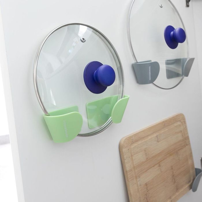Set de 3 Soportes Adhesivos para Tapas de Cocina Smarack InnovaGoods 6