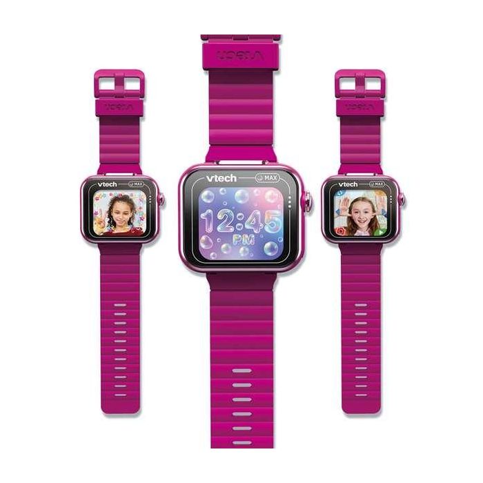 Reloj interactivo kidizoom smartwatch max color frambuesa. pantalla tactil.fotos,selfies,videos,grabadora,juegos.. 256 mb. 1