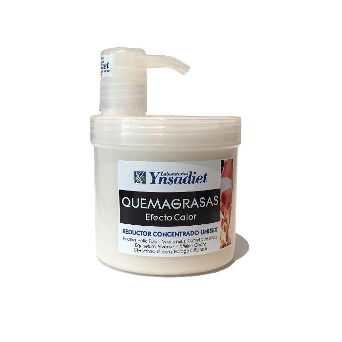 YNSADIET Gel Quemagrasas Efecto Calor 500ml con Centella Asiática y Fucus para Reducir Grasa y Mejorar la Circulación