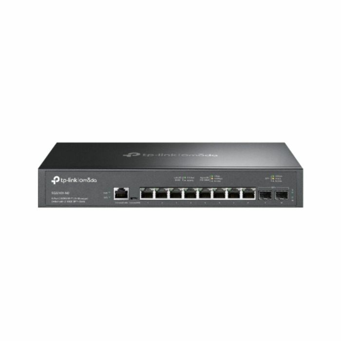 TP-Link Omada SG3210X-M2 Switch Gestionado L2+ 8 Puertos 2.5G Ethernet 2 Ranuras SFP+ 10G 80Gbit/s Montaje Rack 1U Negro