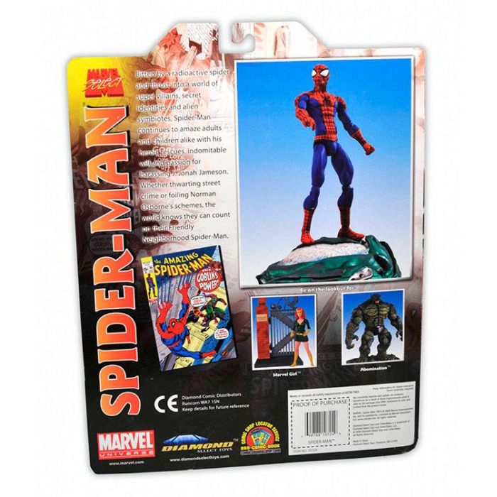 Diamond Select Toys Marvel Select Spiderman Figura Articulada de 18 cm 2 Diamond Select Toys Marvel Select Spiderman Figura Articulada de 18 cm 2