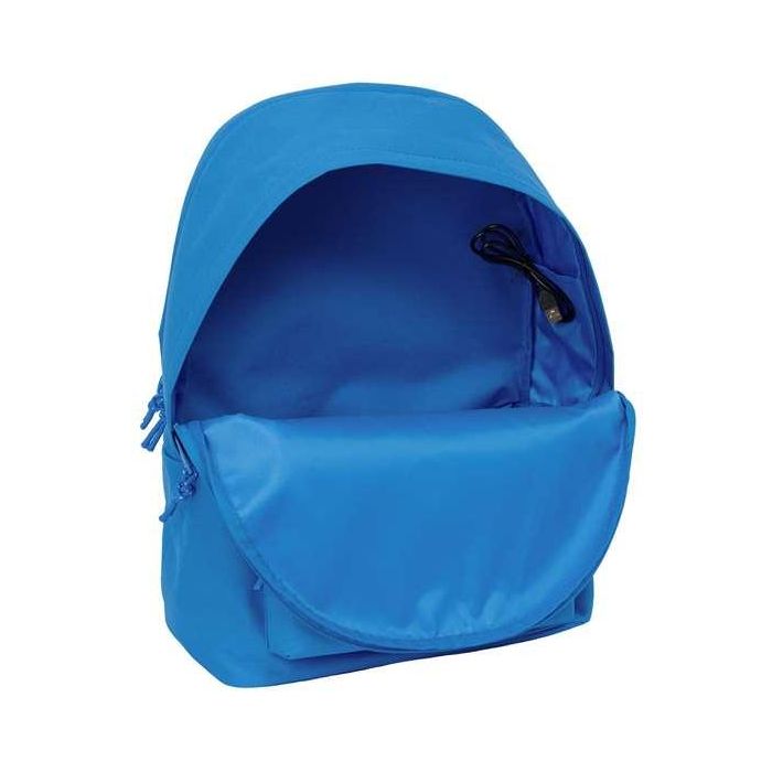 Mochila doble para portatil 15,6"+usb f.c.barcelona chica indigo 31x44x18 cm 3