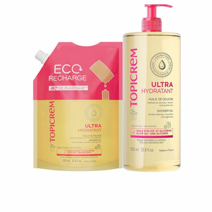 Aceite de Ducha Topicrem UH 2 Piezas Aceite de Ducha Topicrem UH 2 Piezas