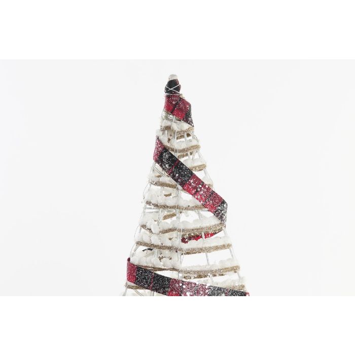 DKD Home Decor Árbol de Navidad Alpina con Luz LED y Ratán, Natural y Blanco, 60x29x12 cm 2 DKD Home Decor Árbol de Navidad Alpina con Luz LED y Ratán, Natural y Blanco, 60x29x12 cm 2