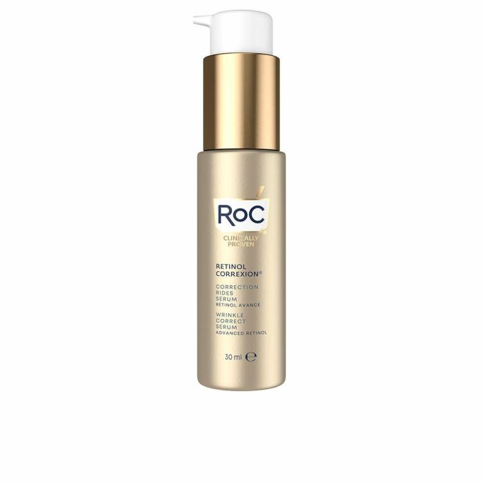 Roc WRINKLE CORRECT ADVANCED RETINOL serum Facial Antiedad y Antiarrugas con Retinol Puro, Hidratante para Todo Tipo de Pieles 30 ml Roc WRINKLE CORRECT ADVANCED RETINOL serum Facial Antiedad y Antiarrugas con Retinol Puro, Hidratante para Todo Tipo de Pieles 30 ml