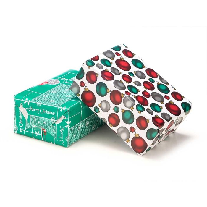 Rollo Papel Regalo 70X200 Bolas Navidad Krist+ (50 Unidades) 2 Rollo Papel Regalo 70X200 Bolas Navidad Krist+ (50 Unidades) 2