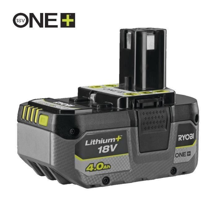 Ryobi RB1840X Batería de Ión de Litio 18V 4.0Ah para Taladro, Destornillador y Martillo Perforador - Indicador LED 2 Ryobi RB1840X Batería de Ión de Litio 18V 4.0Ah para Taladro, Destornillador y Martillo Perforador - Indicador LED 2