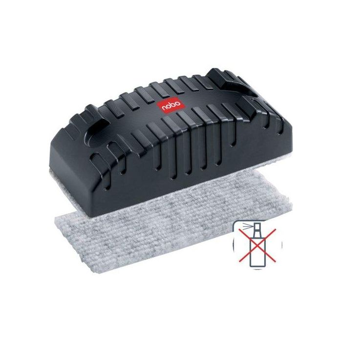 Nobo Borrador Magnético Para Pizarra Blanca Recambiable Negro