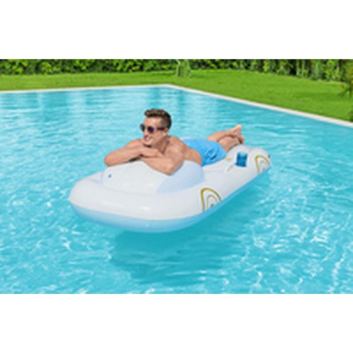 Bestway Colchoneta Hinchable Curcero con Respaldo y Asas 228x108 cm Playa y Piscina 43651
