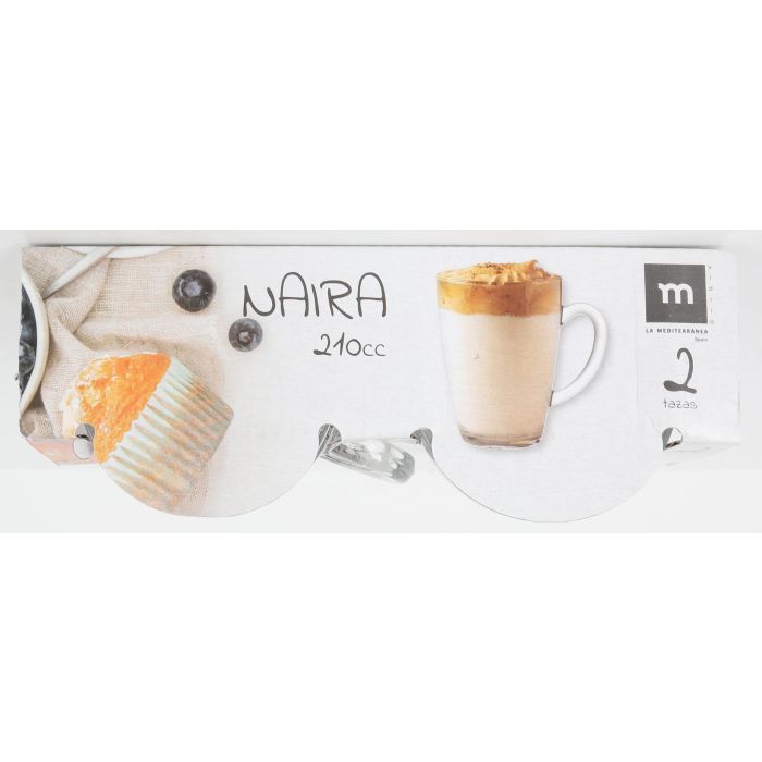 La Mediterranea Set 2 Tazas Cafe Con Leche Nairad 21 cl 3