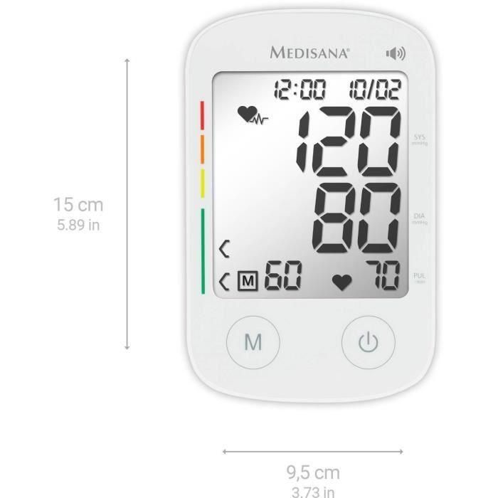 Tensiómetro parlante - MEDISANA - BU 535 - 6 idiomas - Pantalla grande - Dígito XXL - Medición de arritmias - 240 Memorias 2