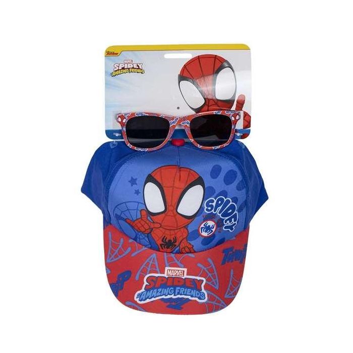 Cerdá T51C Set de Gorra y Gafas de Sol de Spider-Man Spidey para Niños, Talla Gorra 51 cm, Color Azul, Edad Recomendada 2-8 Años 0 Cerdá T51C Set de Gorra y Gafas de Sol de Spider-Man Spidey para Niños, Talla Gorra 51 cm, Color Azul, Edad Recomendada 2-8 Años 0