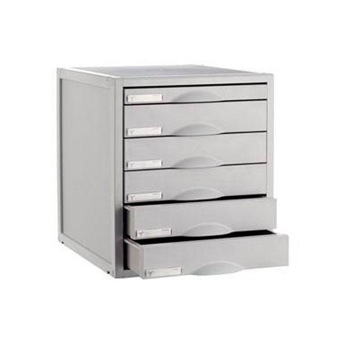 Archivo 2000 Módulo Archisystem De 6 Cajones 356x316x362 mm Gris