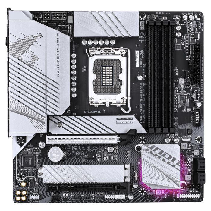 GIGABYTE B760M AORUS ELITE WIFI6E GEN5 Placa Base Intel B760 LGA 1700 Micro ATX DDR5 PCIe 5.0 Wi-Fi 6E 1