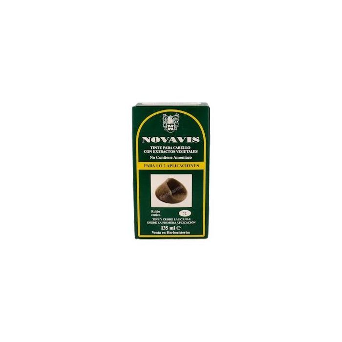 Novavis 7C Tinte Rubio Ceniza sin Amoniaco 135ml para Cabello con Extractos Vegetales