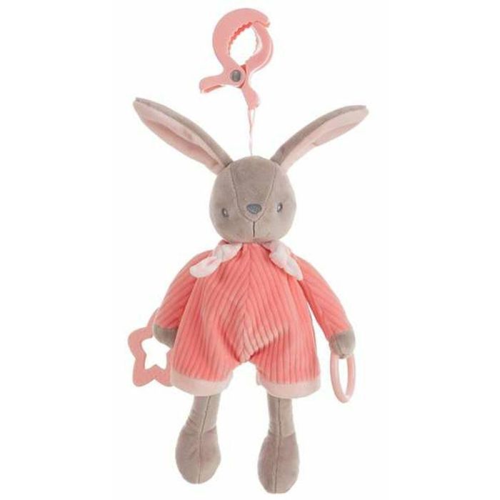 Pinza activity conejo rosa terciopelo 26 cm Pinza activity conejo rosa terciopelo 26 cm
