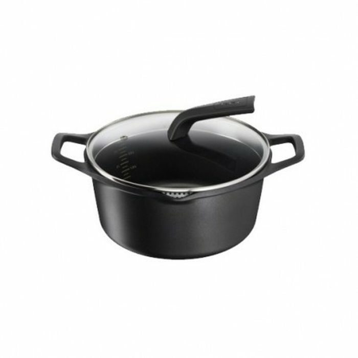 Cacerola Con Tapa Tefal ROBUSTO E24944 Negro