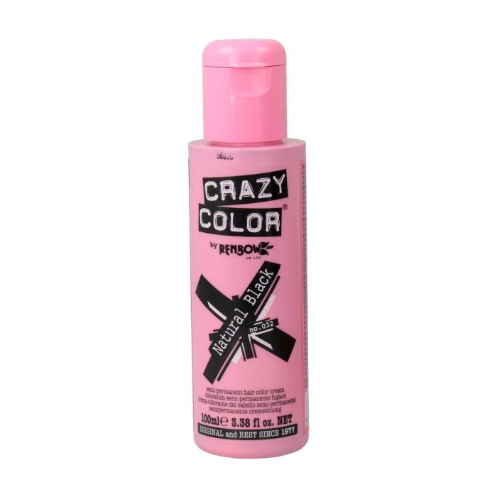 Crazy Color 32 Natural Negro Tinte Permanente 100ml Cabello Coloración Intensa Crazy Color 32 Natural Negro Tinte Permanente 100ml Cabello Coloración Intensa