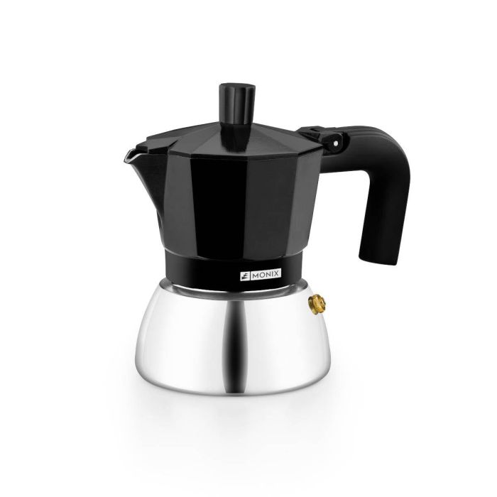 Monix Cafetera Induction Inox Black 3 Tazas M863003