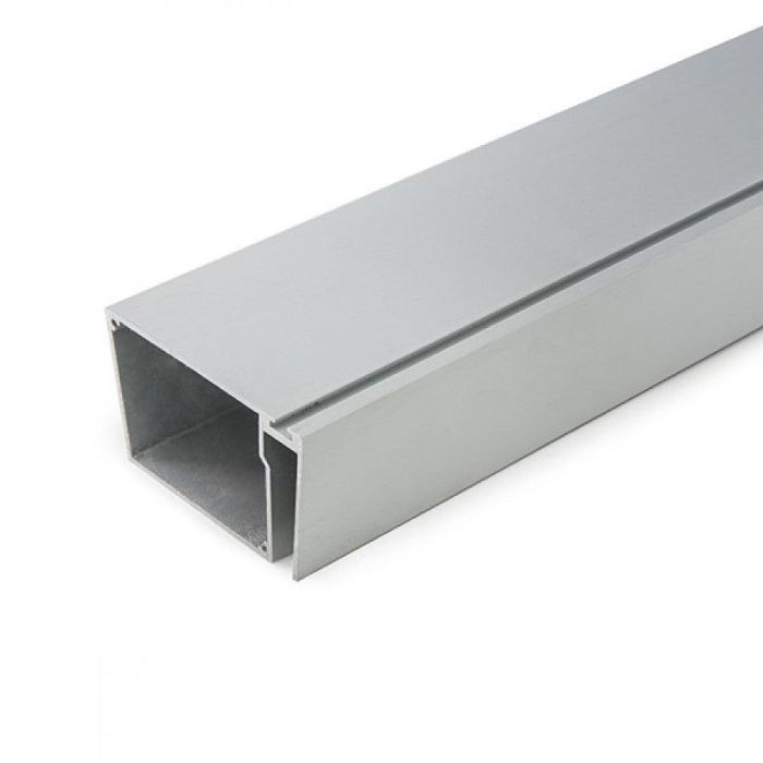 Perfíl Aluminio para Tira LED Estanterías Cristal Espesor 8Mm - Alojamiento Transformador x 2M 3