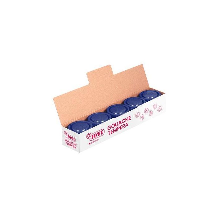 Jovi Témpera Escolar Estuche 5 Botes Azul Oscuro 35 mL