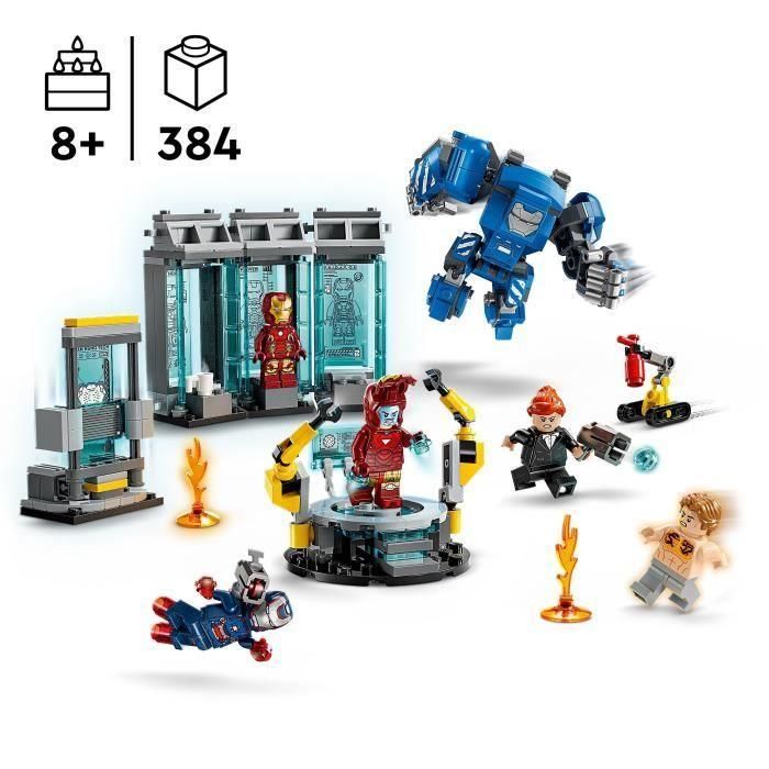LEGO Marvel 76315 Laboratorio de Iron Man: Salón de Armaduras - Juguete para niños de 8 años 1 LEGO Marvel 76315 Laboratorio de Iron Man: Salón de Armaduras - Juguete para niños de 8 años 1