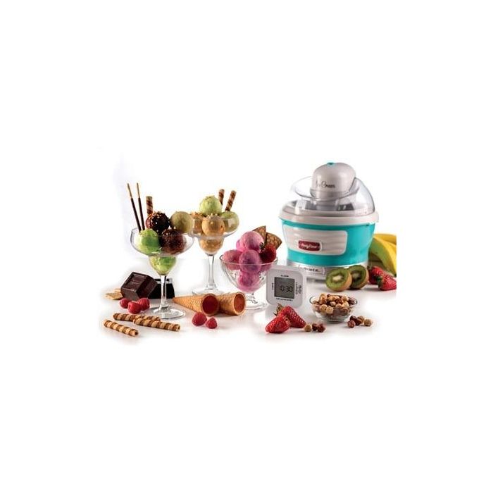 Ariete 643/01 Heladera Eléctrica Party Time Azul 1.5L para Hacer Helados Caseros 5