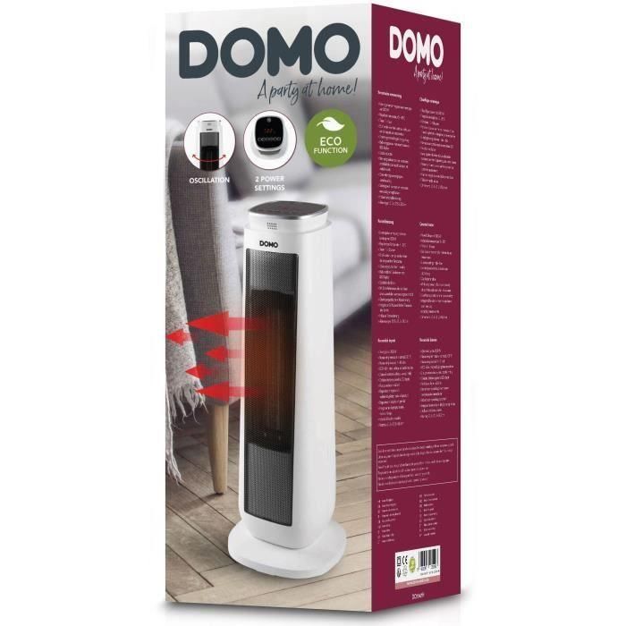 Convector - DOMO - DO7347H - 2000 W - Blanco - 21,5 x 21,5 x 58,3 cm 1 Convector - DOMO - DO7347H - 2000 W - Blanco - 21,5 x 21,5 x 58,3 cm 1