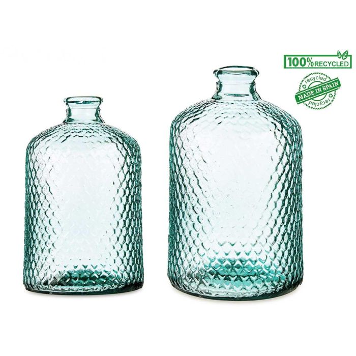 Botella Decorativa Vidrio Primavera Hammered 5L Giftdecor 19X31CM (2 Unidades) Botella Decorativa Vidrio Primavera Hammered 5L Giftdecor 19X31CM (2 Unidades)