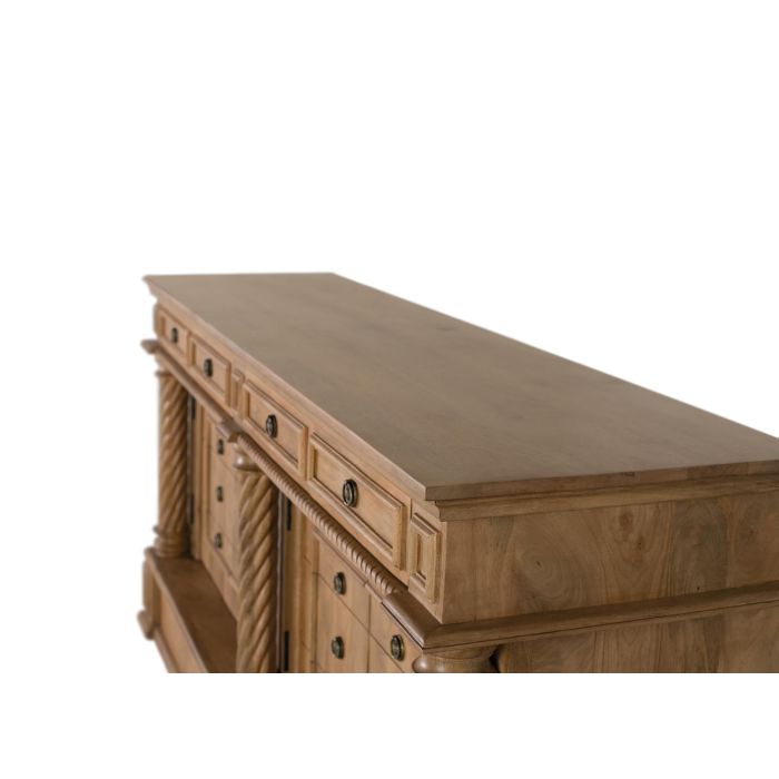 GINER Y COLOMER Aparador Madera de Mango 4 Cajones 4 Puertas Natural 3