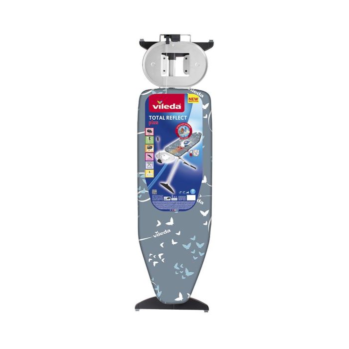 Vileda Tabla de planchar Total Reflect Plus 130x44 cm, reflectante del calor, ajuste de altura, estable y resistente 0 Vileda Tabla de planchar Total Reflect Plus 130x44 cm, reflectante del calor, ajuste de altura, estable y resistente 0