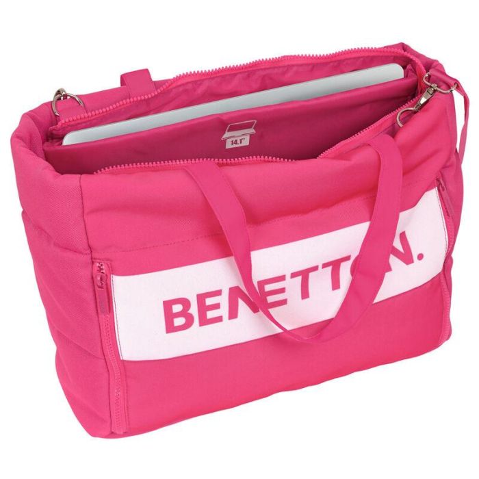 Maletín para Portátil Benetton Raspberry Fucsia (54 x 31 x 17 cm) 3