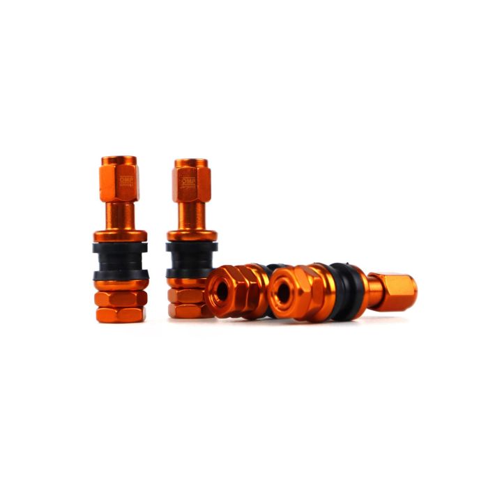 Válvula OMP Naranja Aluminio 4 uds 2 Válvula OMP Naranja Aluminio 4 uds 2