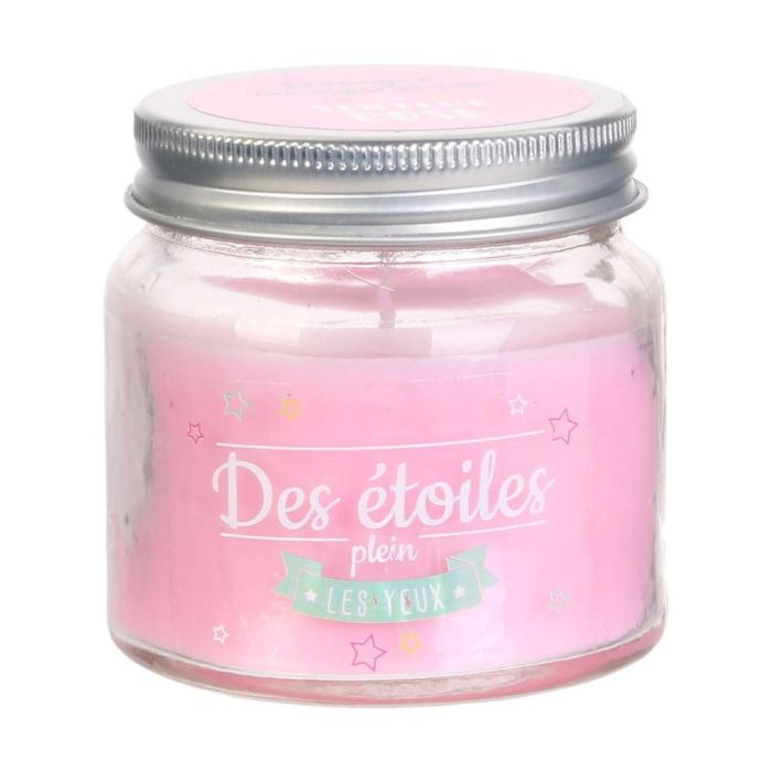 The Candle Factory Mini Tarro Con Vela Aroma Camelia Rosa Tarro Cristal 6.2x6.3cm 13h 70g 6